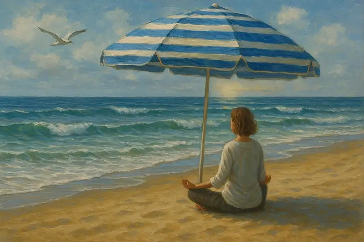 poema para meditar na praia